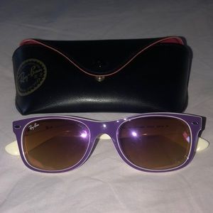 Purple small ray bans